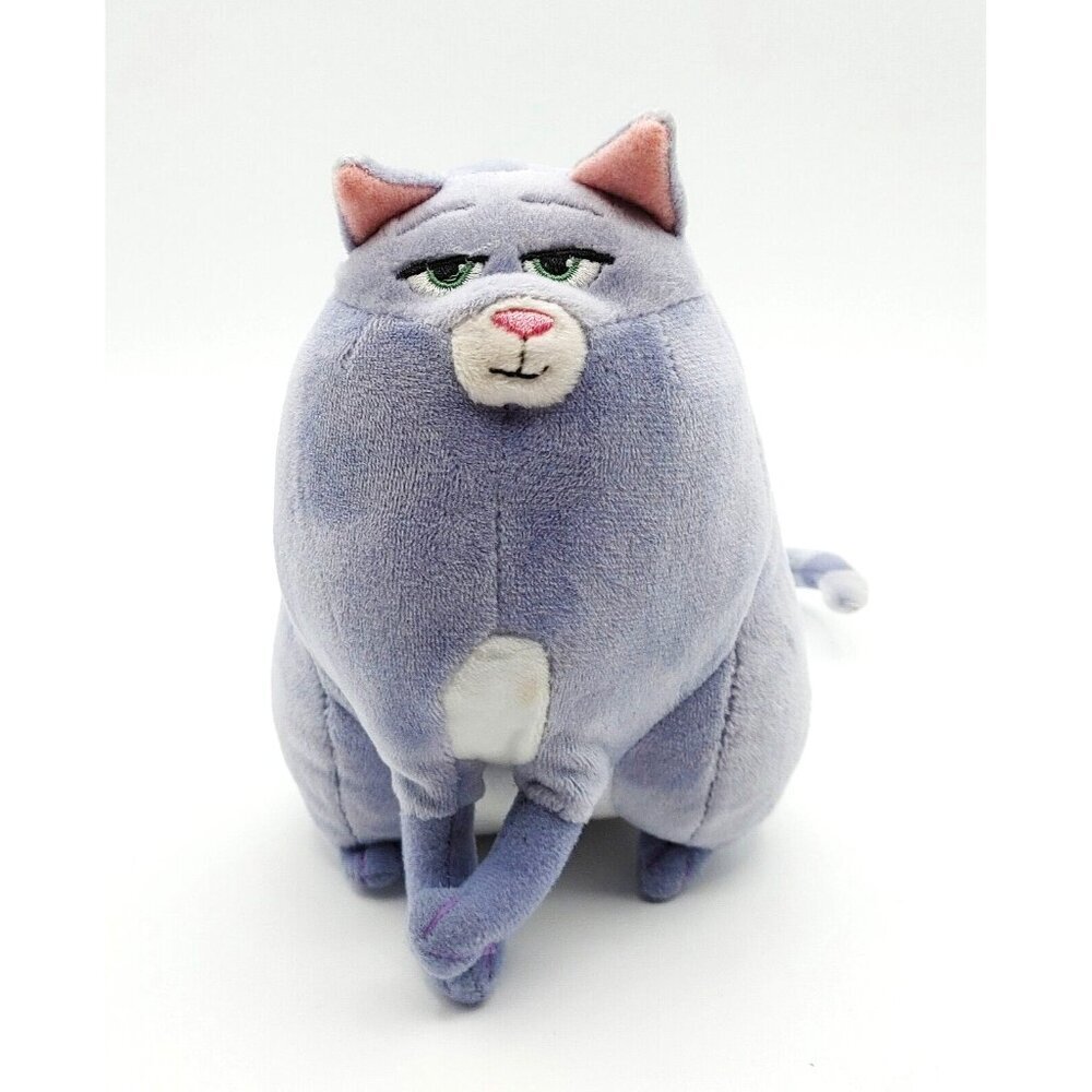 TY The Secret Life Of Pets “ Chloe” Purple Cat Soft Plush Sewn Eyes 6”